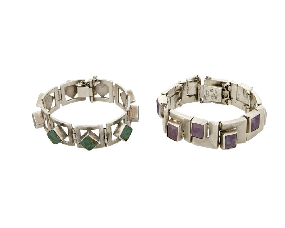 TWO ANTONIO PINEDA SILVER AND STONE