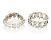 TWO ANTONIO PINEDA SILVER BRAC