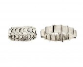 TWO ANTONIO PINEDA SILVER BRAC