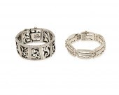 TWO ANTONIO PINEDA SILVER BRAC