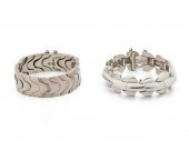 TWO ANTONIO PINEDA SILVER BRAC
