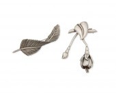 TWO ANTONIO PINEDA SILVER BROO