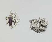TWO ANTONIO PINEDA SILVER BROO