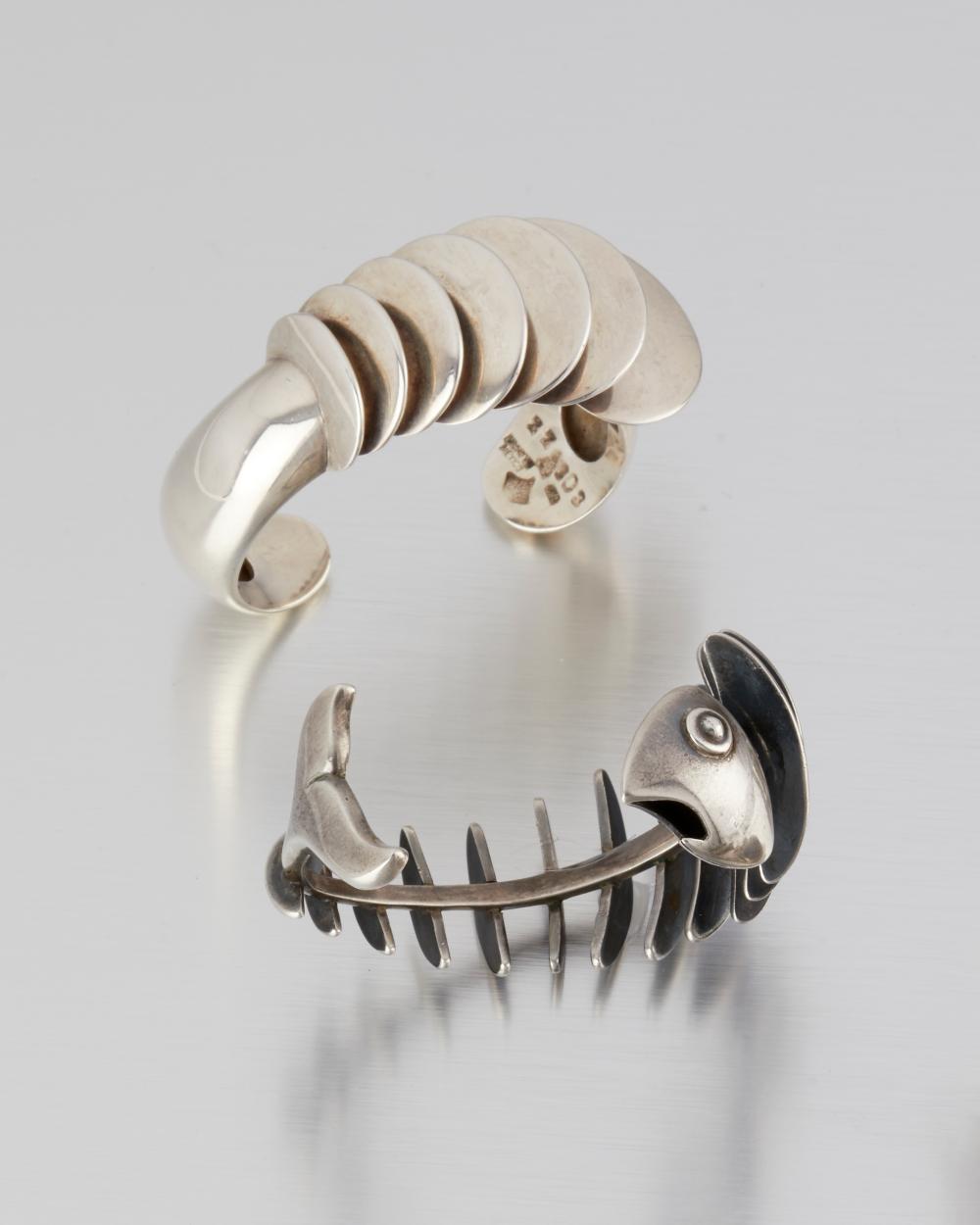TWO ANTONIO PINEDA SILVER CUFF