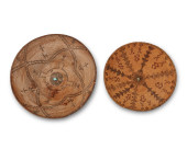 TWO APACHE BASKETRY TRAYS<br>T