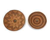 TWO APACHE BASKETRY TRAYS<br>T