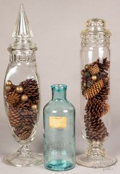 TWO APOTHECARY DISPLAY JARS, C