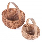 TWO APPALACHIAN RIB-TYPE WOVEN
