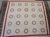 TWO APPLIQUE PATCH QUILTS AND