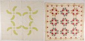 TWO APPLIQUé QUILTS, 19TH C.Tw