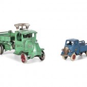 Two Arcade Painted Cast Iron T