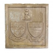 TWO ARCHITECTURAL CARVED STONE