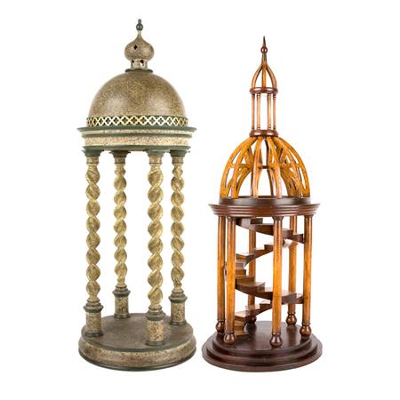 Two Architectural Dome Models 	 