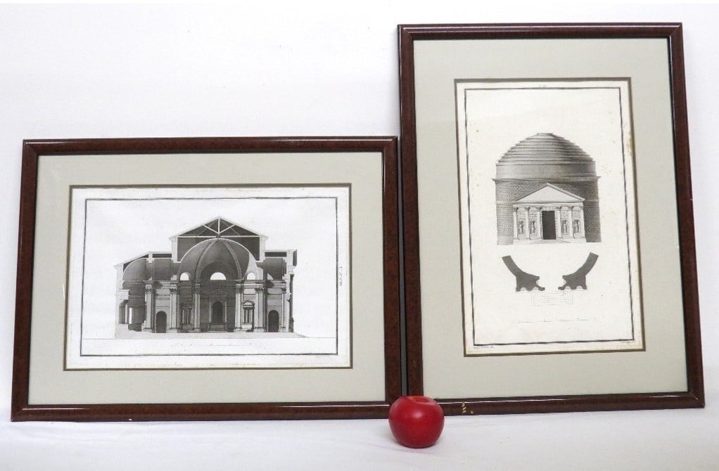 TWO ARCHITECTURAL DRAWINGS