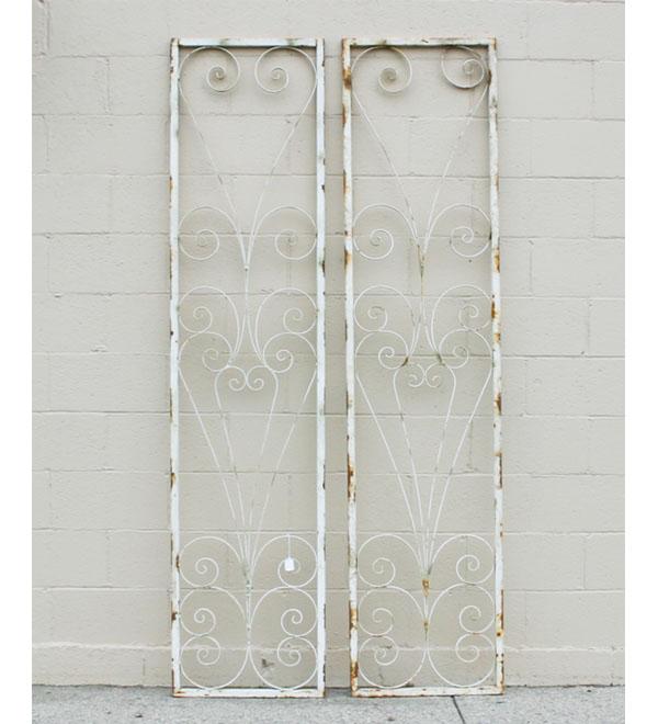 Two architectural iron frames. 86