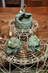TWO ARCHITECTURAL LIONS AND A