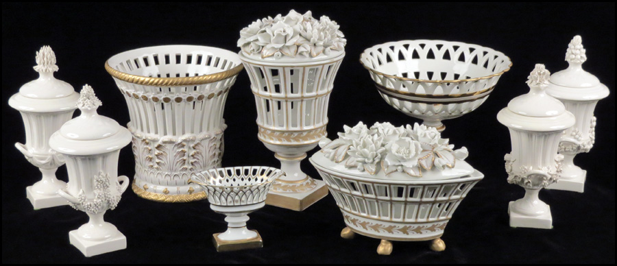 TWO ARDALT GILT PORCELAIN