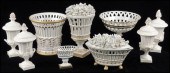 TWO ARDALT GILT PORCELAIN BASK