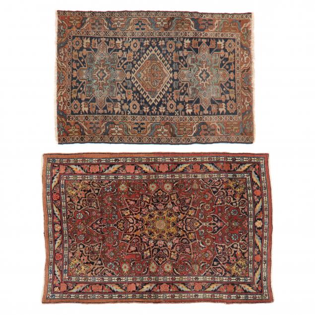 TWO AREA RUGS The first a