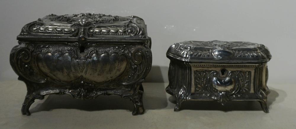 TWO ARGENTINIAN SILVERPLATE MOUNTED