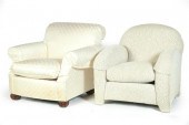 TWO ARMCHAIRS. Both labeled fo