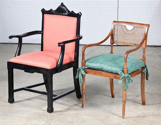 TWO ARMCHAIRS.  Twentieth