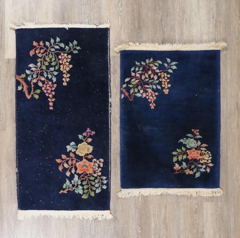 TWO ART DECO CHINESE MATSTwo Art