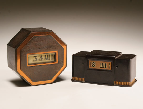 Two Art Deco clocks; one Lawson