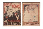TWO ART DECO STYLE POSTERS, C.