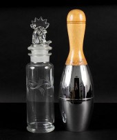TWO ART DECO STYLIZED COCKTAIL