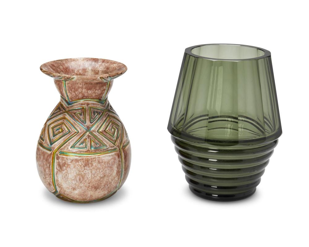 TWO ART DECO VASESTwo Art Deco
