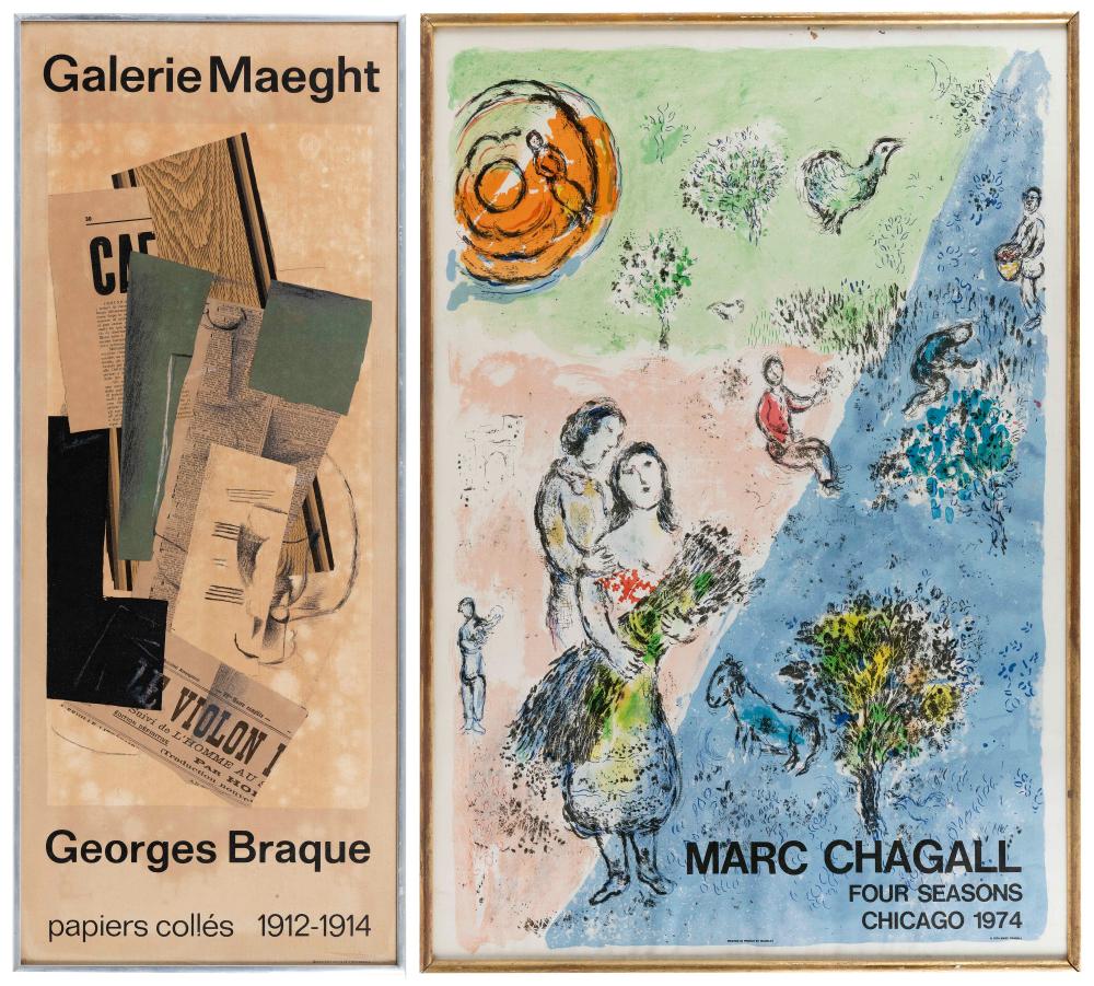 TWO ART GALLERY POSTERS FOR MARC