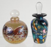 TWO ART GLASS PERFUME BOTTLEST