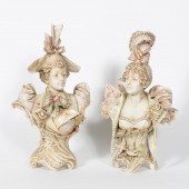 TWO ART NOUVEAU PORCELAIN FIGU