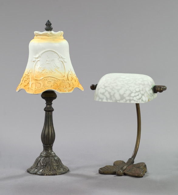 Two Art Nouveau-Style Lamps, 