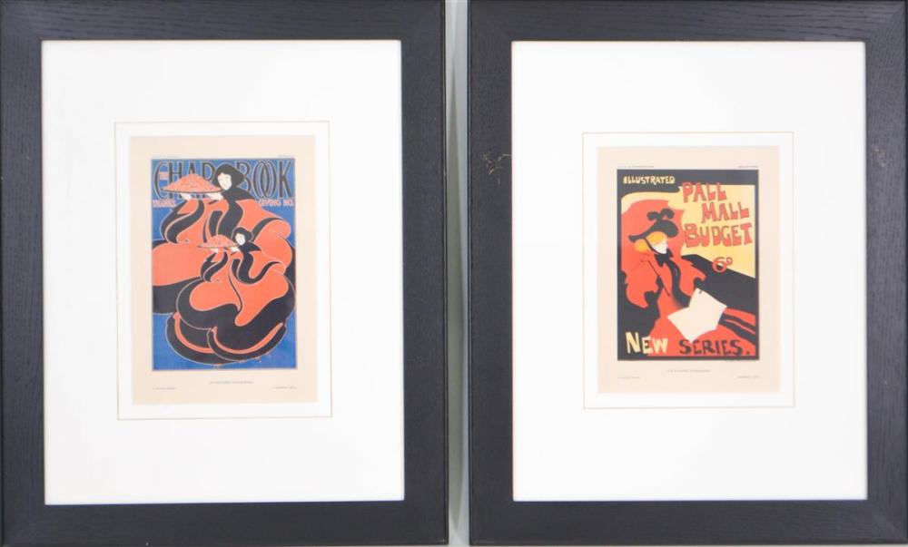 TWO ART NOUVEAU STYLE PRINTS OF