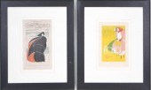 TWO ART NOUVEAU STYLE PRINTS O
