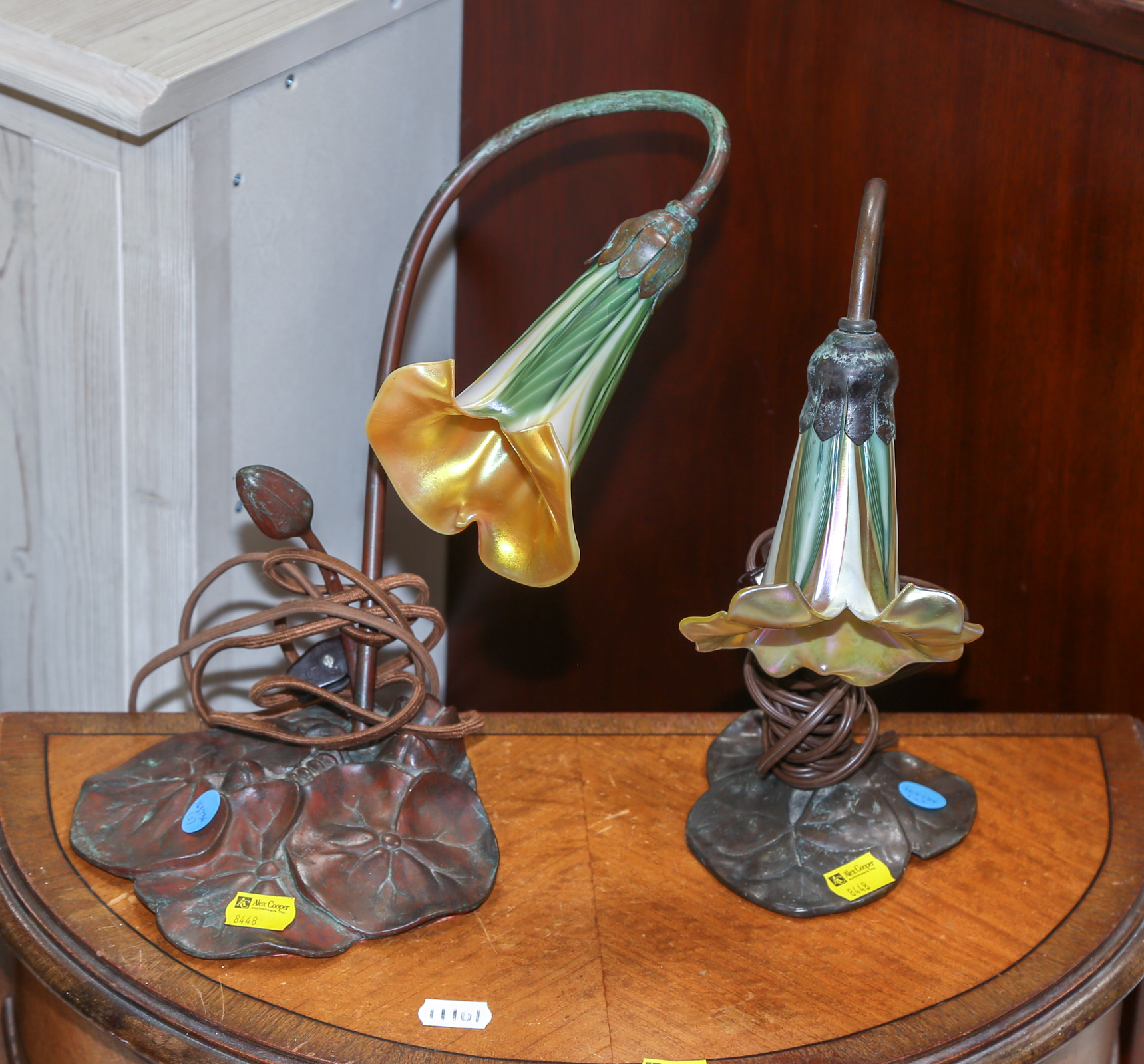TWO ART NOUVEAU STYLE "WATER