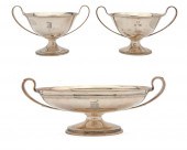 TWO ARTHUR STONE SILVER COMPOT