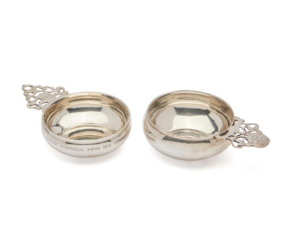 TWO ARTHUR STONE SILVER