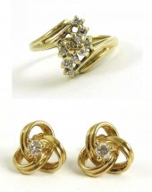 TWO ARTICLES OF DIAMOND AND FO