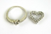 TWO ARTICLES OF DIAMOND AND WH