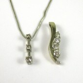 TWO ARTICLES OF DIAMOND AND WH