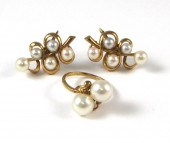TWO ARTICLES OF MIKIMOTO PEARL
