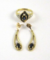 TWO ARTICLES OF SAPPHIRE AND D