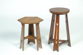 TWO ARTS AND CRAFT PLANT STAND
