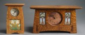 TWO ARTS AND CRAFTS STYLE OAK