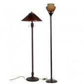 TWO ARTS AND CRAFTS STYLE PATI