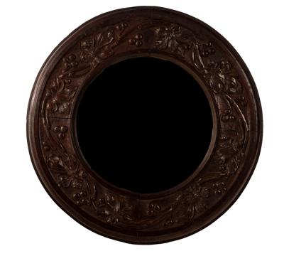 Two Arts & Crafts oak circular