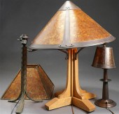 TWO ARTS & CRAFTS STYLE OAK AN